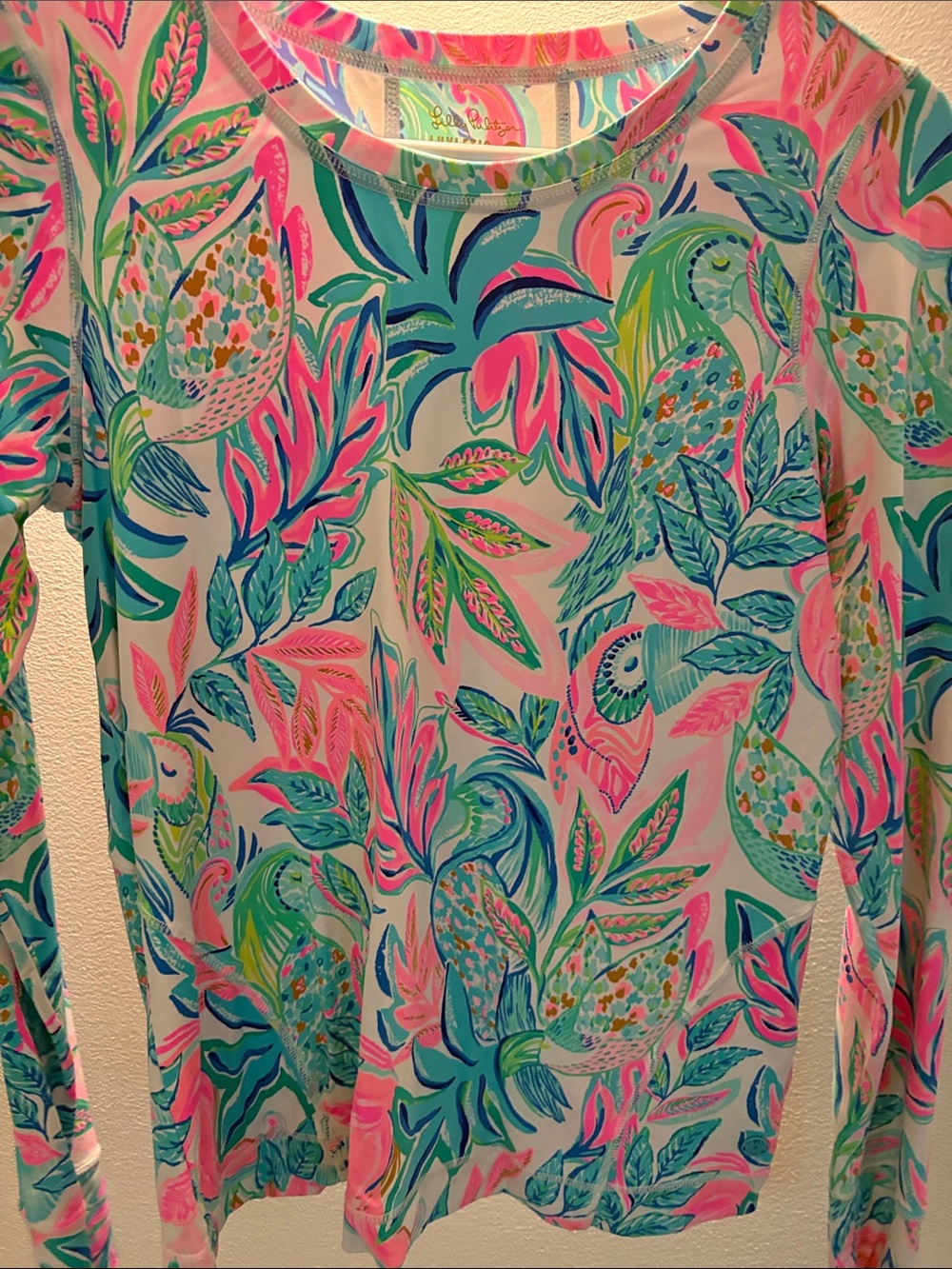 Lilly Pulitzer UPF 50+  Renay Sunguard top "Toucan Do It Better" Size small